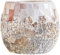 JWXFGHJT Kerze Kerzenständer Kerzenständer Muschel Helles Glas Mosaik Kerzenhalter Ornamente Candlelight Dinner Dekoration Dinner Ornamente