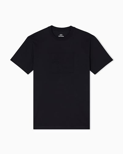 Armani Exchange Herren Short Sleeve Tone On Tone Logo Round Collar T-Shirt (1er Pack)