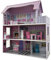 Oypla Childrens Kids Wooden Dolls House Playset with 9pcs Furniture and Accessories