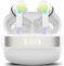 Auriculares Inalámbricos Bluetooth, Nuevo Auriculares Bluetooth 5.3 HiFi Estéreo con 4 HD Mic,48H Cascos Inalambricos con Cancelacion de Ruido ENC, LED Pantalla, IPX7 lmpermeable Auriculares, Blanco