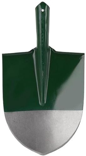 Gartenschaufel Mangan Stahl Kopf Camping Schaufel runde Spitze Gartenwerkzeuge zum Graben Campingauto Grün