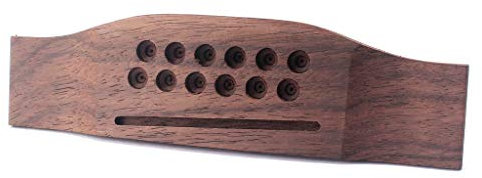Rosewood Steg für 12-saitige Akustikgitarre, Ersatzteil