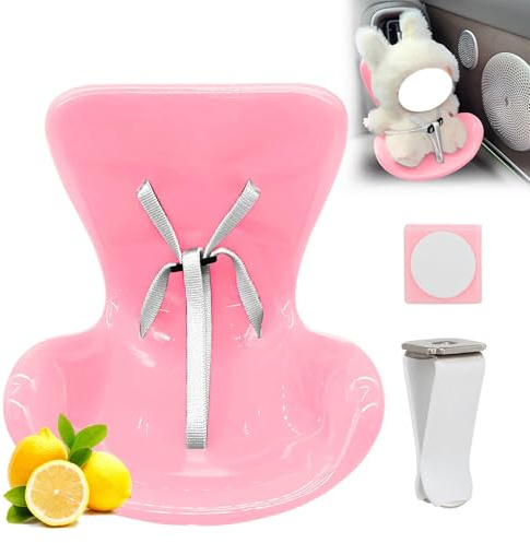 Seggiolino auto per bambole La bu bu 10 – 17 cm, decorazione auto sedia con clip per bocchetta di ventilazione, accessori per bambole sedile divano adatto per fan bambole collezionisti display