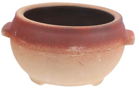 Holibanna Cacerola de Barro Resistente Altas Cacerola de Cocina para Sopa Fideos y Guisos para Directo para Uso Doméstico y Comercial