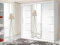 IE INTERIOR EMPORIUM Lyon Sliding Door Wardrobe | 250cm White Modern Bedroom Wardrobe with 2 or 3 Sliding Doors | Full Mirror Panels, Rails & Shelves | Contemporary Storage Solution (White, 203cm)