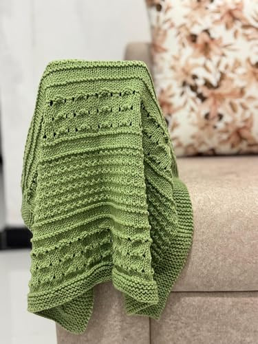 Easy Butterfly & Diamonds Baby Blanket – Paper Knitting Pattern for Handmade Comfort