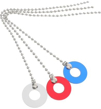 EPIGEIST 3piezas Sustain de Batería Cadena de Platillos Efecto Sizzle para Jazz Color Rojo Plata y Azul Accesorio de Percusión para Platillos y Gongs