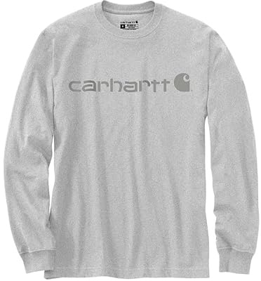 Carhartt Herren Dearborn Relaxed Ls Logo T-Shirt Work Utility T-Shirt (1er Pack)