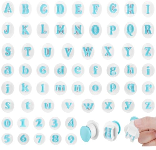 Zocipro Lot de 62 Emporte‑Pièces Lettres et Chiffres – Réutilisables