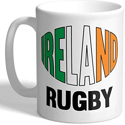 I Love Mugs - Ireland - Rugby - Great for Rugby Fans - Mug, Ceramic, 11fl.oz.