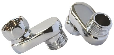 SOMATHERM FOR YOU, Raccords contre-coudés excentrés 25mm - M15/21 et écrou tournant 20/27 - Lot de 2 - Idéal pour rattrapage d'entraxe et installation horizontale en plomberie