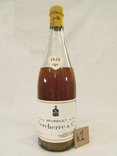 meursault - une bouteille de vin (b1) blanc 1938 - bourgogne france
