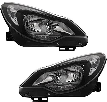 Scheinwerfer Halogen Set Corsa D Bj. 11->> 3/5-Türig schwarz