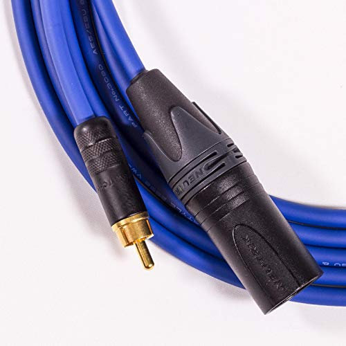 AES to SPDIF Cord. 110ohm Mogami 3080 Digi Blue Cable. Neutrik Gold Male XLR
