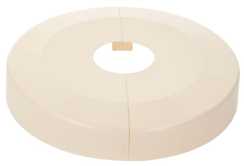 tecuro Scharnierrosette Ø 34 mm x Ø 130 mm x 23 mm - Kunststoff ABS weiß