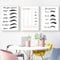 Wimpern Techniker Geschenk Wimpern Leitfaden Poster Drucke Mode Make-Up Wandkunst 3 Stück Leinwand Malerei Wimpern Bilder Beauty Salon Dekor 24X32X3Panels