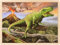 goki 57389 - Einlegepuzzle T-Rex aus Holz, Holzpuzzle mit Dino und Vulkan, Lernspielzeug und Kinderpuzzle, fördert Fantasie und Motorik der Kinder, 40cm x 30cm, 96er Set, ab 3 Jahre