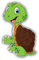 20cm! Hochwertiger Kühlschrank-Auto-Aufkleber Sticker Cartoon Comic Glückliche Schildkröte Cartoon Comic UV&Waschanlagenfest Decal
