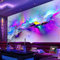 YXTSmurals Fototapete 3D Effekt Wandgemälde Farbe Graffiti Muster Wandbild Tapete Modern Vlies Riesiges Bild Wohnzimmer Schlafzimmer Jugendzimmer Wanddekoration