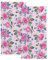 BALII Blumen und Blätter Handtuch-Set Rosa, weich, saugfähig, ausbleichsicher, 2 Handtücher Baumwolle Badetuch für Gesicht, Fitnessstudio und Spa