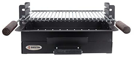 RUECAB - Barbecues à charbon - Barbecue encastrable 4/6 couverts - Ensemble grillades 4/6 couverts - Dimensions encastrement : 44 x 32,5cm, Nc