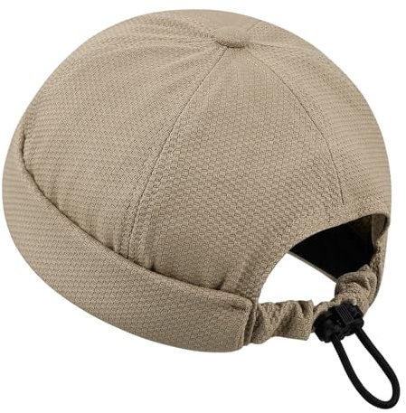 Clakllie Dockermütze aus Baumwolle Sommer Docker Cap Unisex Mütze 6 Panel Chef Kappe Ohne Schirm Schnelltrocknend Seemannsmütze Fisherman Beanie Lightweight Skullcap