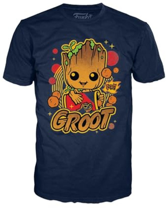 Funko Boxed Tee: Groot Shorts - Groot - (L) - T-Shirt - Kleidung - Geschenkidee - Kurzärmeliges Top Für Erwachsene Männer und Frauen - Offizielle Handelswaren - Movies Fans