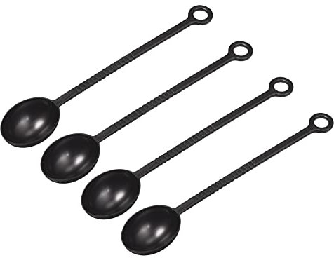 sourcing map Coffee Scoop 20pcs, 8.27 Plastic Coffee Measuring Spoons with Long Handles, Tablespoon Coffee Spoon for Ground Coffee Loose Tea Sugar or Flour, Brown