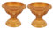 HOMSFOU 2 Stücke Griechische Urne Pflanzgefäß Römische Säule Blumentopf Übertopf Blumenvase Kunststoff Pflanztopf Blumenständer für Zuhause Wohnzimmer Hochzeit Tischdeko Gold