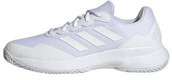 adidas Herren Gamecourt 2.0 Tennis Shoes Tennisschuhe, FTWR White/FTWR White/Matte Silver, 47 1/3 EU