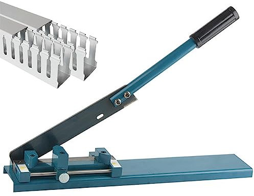 NURCIX Taglierina per canaline in PVC Tagliatrice per scanalature in filo di plastica 45 ° 90 ° Taglierina per condotti di cablaggio in plastica regolabile in plastica PE Tubo flessibile a forbice