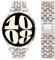 VISOOM Kompatibel mit Armband Galaxy Watch 7/6/5/4/FE,Edelstahl Metallarmband Metall Uhrenarmband Mit Diamant für Samsung Galaxy Watch 4 5 6 7 40mm 44mm/4 Classic 42mm 46mm/5 Pro 45mm,Silber/Roségold