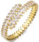 Tennis Armreif Damen Zirkonia : Tennisarmband für Frauen 8mm Breit 17/19cm Verstellbares Armbänder Schmuck Geschenk Silber weiß Mehrfarbig Armband für Mama Freund Tochter