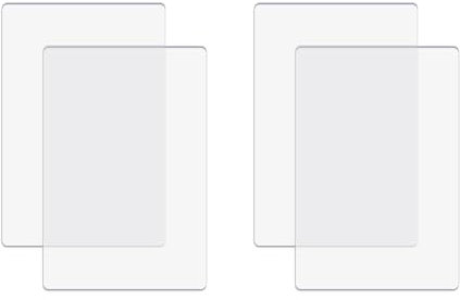 OTCRAFT 4 Pcs/1 Pair Standard Cutting Pads for Die Cutting Machine;Clear Polycarbonate Plastic Cutting Plates,Cutting Pads Die Cutting Plates for Embossing Crafting (6.25 x 3 inch)