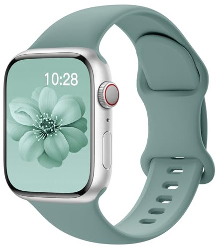 Yoohoo Correas de Silicona Compatible con Correa Apple Watch 38mm 40mm 41mm 42mm(Series 10) para Mujer Hombre, Sport Correa Compatible con iWatch Series Se Ultra 10 9 8 7 6 5 4 3 2 1