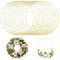 Metallringe, 10 Stück 20cm Gold Metallringe zum Basteln, Metall Traumfänger Ringe, Dekoringe zum Hängen Metallring Deko für Wickeltechnik Traumfänger Hoop Hochzeitskranz Floristik Weihnachtsdekoration