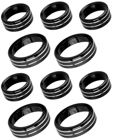 IFFANY 10 Teile/Satz Center Konsole Radio A/C Schalter Knopf Ring Trim Für GMC Für Yukon 2021 2022 2023