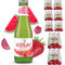 KIZILAY Agua mineral natural con sabor a sandía y fresa, abundante agua mineral con bicarbonato y sodio x 48 botellas con Pufai Grocery