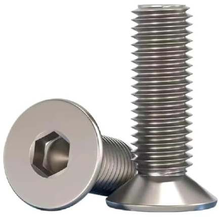 M2-M6 Schraube Ta2 Titan Sechskant Innensechskant Flachsenkkopf Inbusschraube 10 Stück, 10 Stück, M2x8mm
