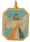 Medaillon, Der barmherzige Jesus, Zamak emailliert