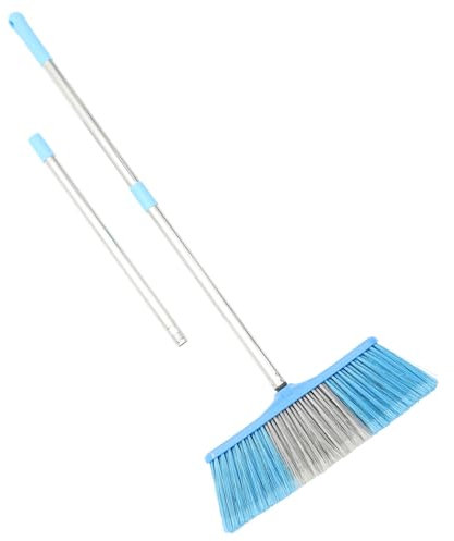 PRETYZOOM Paddle Broom for Deck Scrubbing Long Handle Garbage Sweeper Indoor Outdoor Cleaning Broom