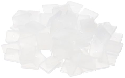 PATIKIL 10mm Silikon-Endkappen zum Nähen, 80 Stück Kragen Korsett Spiral-Boning-Tipps für Polyester-Boning, Weiß