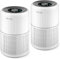 AIRTOK 2PC Purificador de aire de con esponja perfumada, Purificador de aire con filtro hepa que elimina el polvo, olor de mascotas, filtro de aire de 4 etapas|air purifier 3 velocidades|luz nocturna