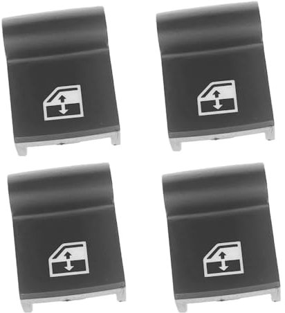 Auto Fensterschalter 1/2/4Pcs Fenster Schalter Taste Abdeckung Cap Für Alfa Für Romeo 159 Für Sportwagon Für Brera für Giulietta 500X Für Renegade Für MiTo Fensterheberschalter Fensterschalter(4Pcs)