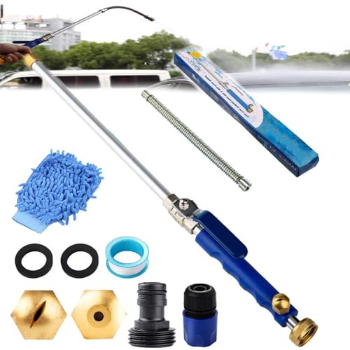 Jetsono Hochdruck Oberflächenreinigungskraft Kompakt Und Leicht,Jetsono Hochdruckreinigerstab,Hochdruckreiniger, 2-in-1 Düse Für Gartenschlauch, Kompakt Und Leicht (Ultra Luxus)