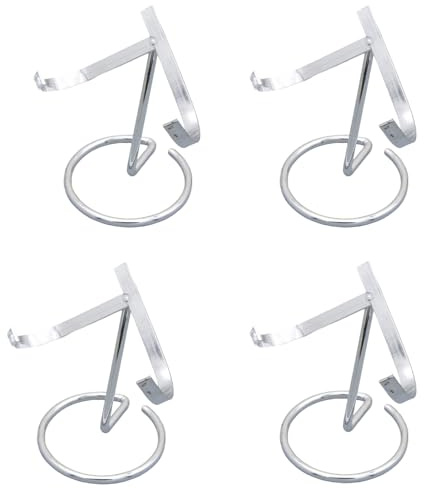 siduytin 4 Stück 4 Stücke Kristall Herz Steine Ball Halter Display ständer Metall Mini Acryl Staffelei Steht Halter Acryl Display ständer, A