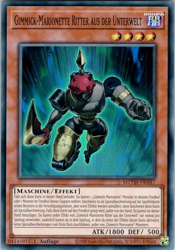 Gimmick-Marionette Ritter aus der Unterwelt - MZTM-DE047 - Super Rare - 1. Auflage - Deutsch - Yugioh - Maze of The Master - mit RC-Fieldcenter