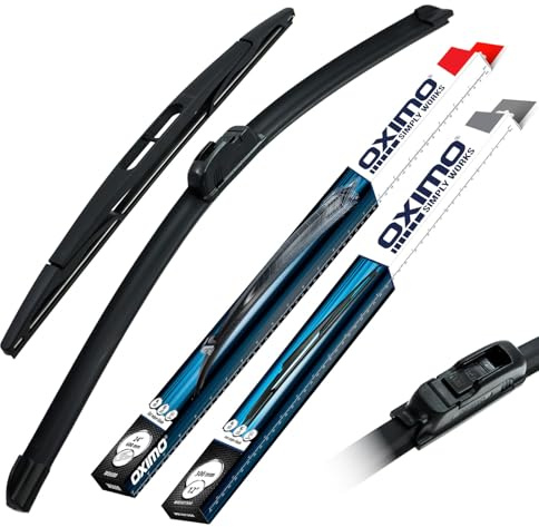 OXIMO Scheibenwischer für Renault Twingo 1 I Fließheck 1993-2007 | Front und Heckscheibenwischer, 2er Set Wischerblätter - vorne 650 mm, hinten 300 mm