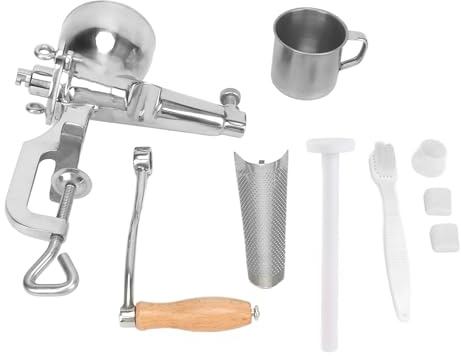Adfaga Manueller Weizengras-Entsafter aus Edelstahl, robuste Handpresse, Obst- und Gemüseextraktor zum Entsaften von Weizengras, Sellerie, Ingwer, Granatapfel