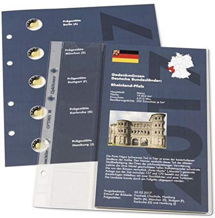 Leuchtturm Nachtrag 2017 Rheinland-Pfalz für Classic-Album 2 Euro-Gedenkmünzen